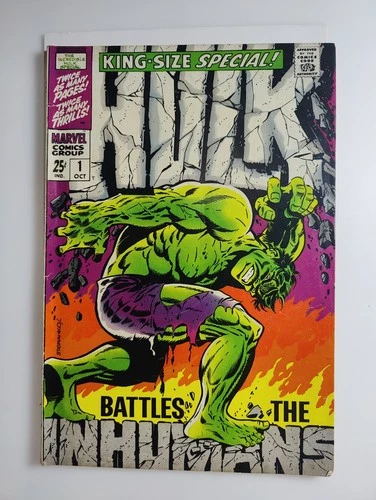 Incredible Hulk King Size Annual #1 Jim Steranko Classic Cover 1968 Higher Grade