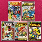AVENGERS 91-93-94-97-103 -Marvel Comics Bronze Age Lot -Neal Adams- G/VG to VG/F