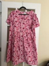 Cozee Corner Robe Womens XL House Patio Dress Floral Pockets Retro Lounge