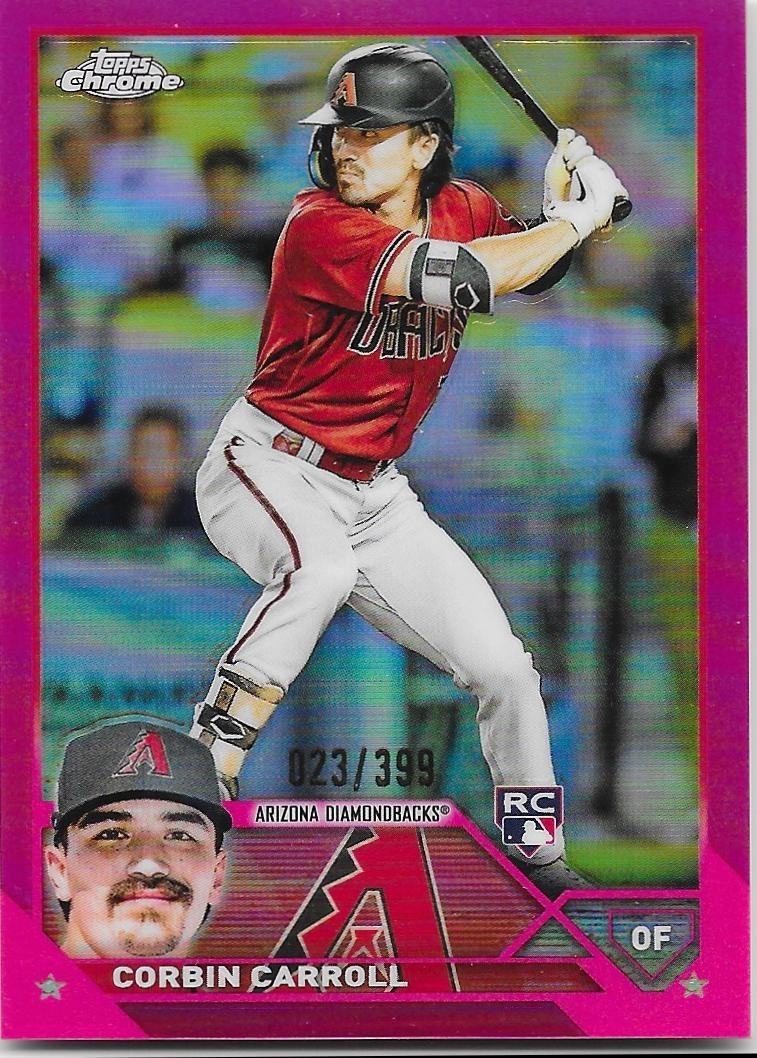 2023 Topps Chrome Corbin Carroll 23/399 Rookie Magenta Refractor #95
