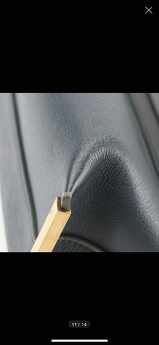 Chloé Clare Navy Calfskin Leather Shoulder Bag Gold Tone Hardware Designer - Picture 8 of 10