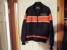 VINTAGE WOMEN'S HARLEY DAVIDSON RACING JACKET SIZE LARGE NICE!