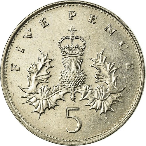 United Kingdom | 5 Pence Coin | Elizabeth II | Km:937 | 1985 - 1990 - Picture 1 of 12