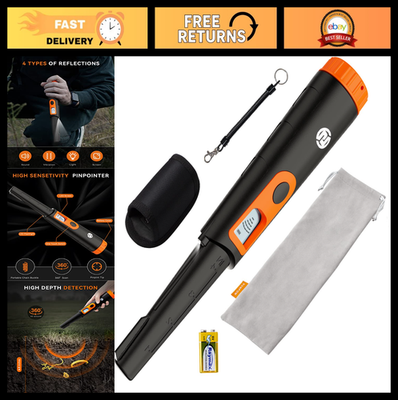 #ad Waterproof Metal Detector Pinpointer Wand for Adults amp; Kids 360° Detection LCD $62.99