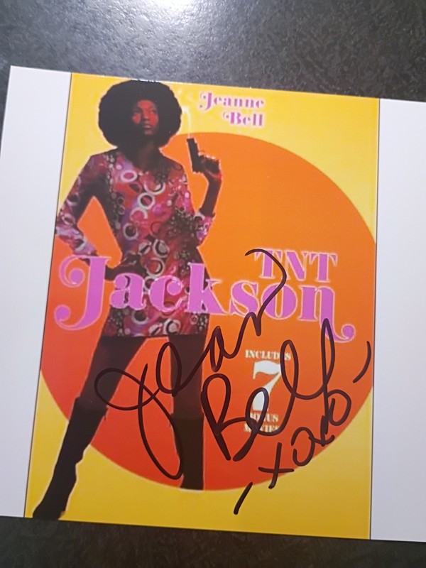 JEAN BELL Hand Signed Autograph 4X4 PHOTO / SEXY PLAYBOY OCT 1969 & TNT JACKSON