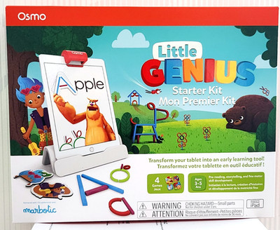 Osmo XXL Creative Genius Starter Kit iPad Lernspiel 6 Spiele Set Top Zustand B-W