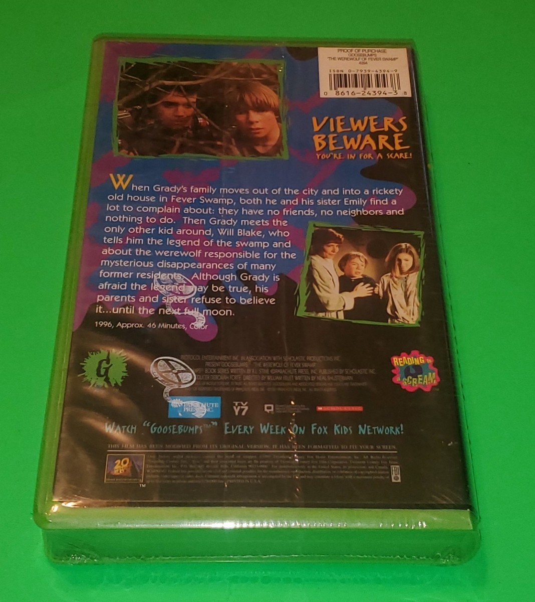 Goosebumps - The Werewolf of Fever Swamp (VHS/EP, 1997) for sale