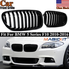 Pair Front Bumper Kidney Grille Gloss Black F...
