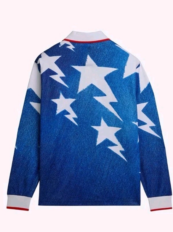 NWT Bathing Ape Men's BAPE x ADIDAS World Cup Pack Ls Sta JERSEY