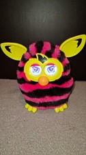 Sassy and Fluent English Hasbro Furby Boom Pink And Black Stripes 2012 Working