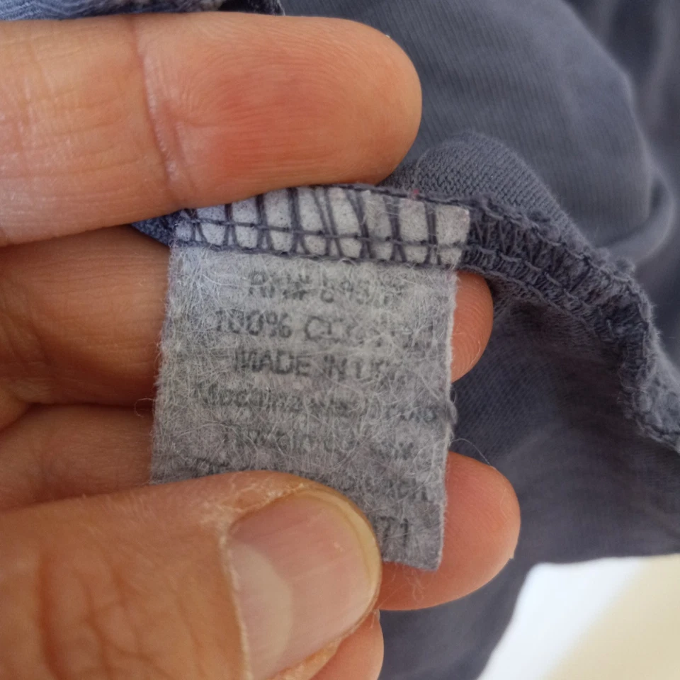 FENINI Mujer Gris Algodón Botón Chaqueta Boho Informal Minimalista Todos los Días Top M Foto 3 de 4