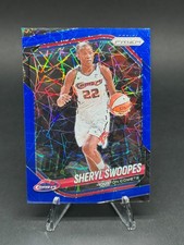 2025 Panini Prizm WNBA #21 Sheryl Swoopes Blue Velocity Prizm Houston Comets