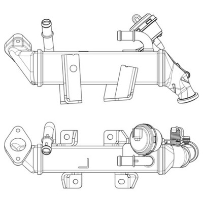 MAHLE CE 19 000P Kühler, Abgasrückführung für NISSAN,OPEL,RENAULT