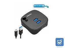 Dock USB 3.0 lettore schede SD/micro SD 2 porte USB 3.0 porta Gigabit ethernet