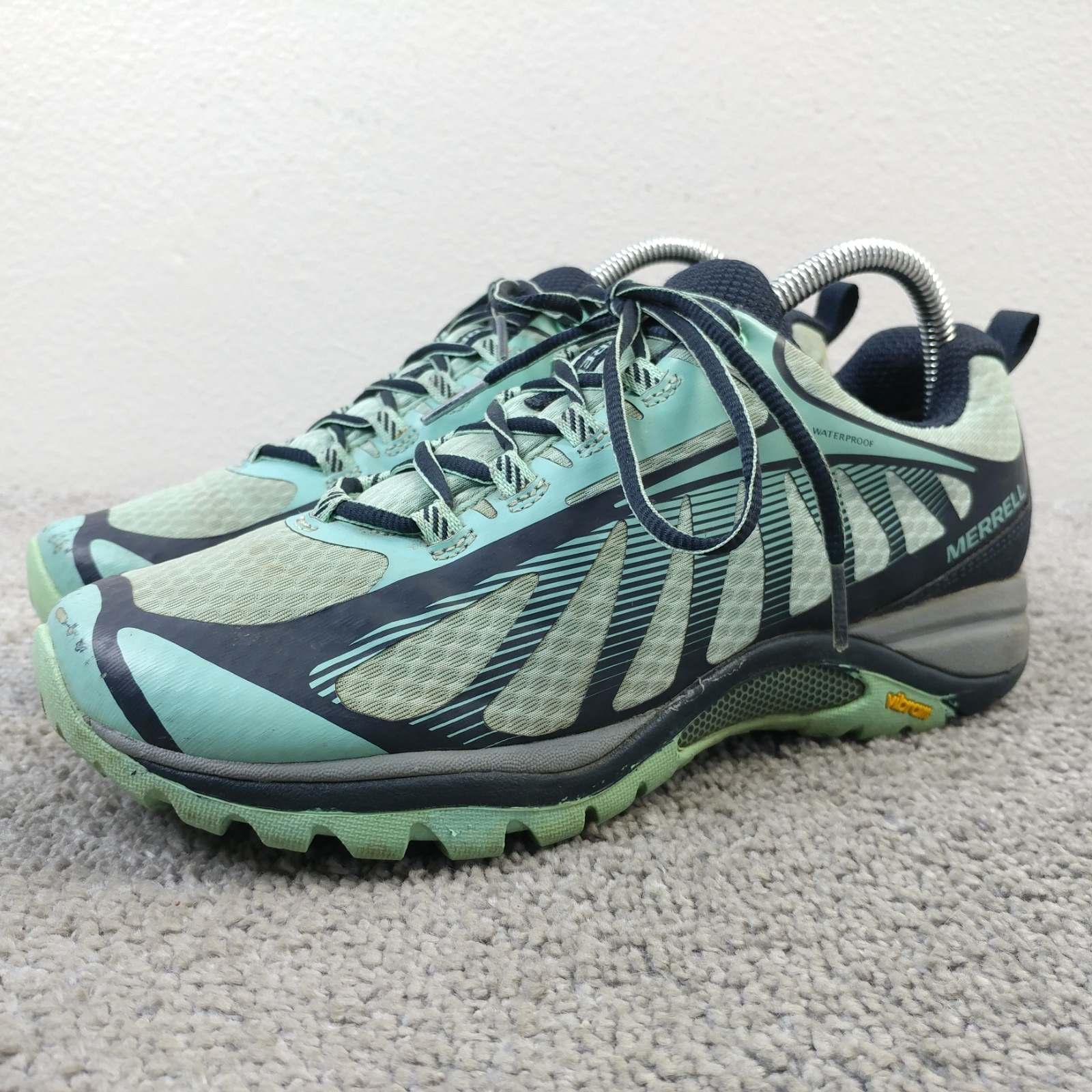 Merrell Siren Edge 3 scarpe da trekking trail donna taglia 8 sneakers verde blu