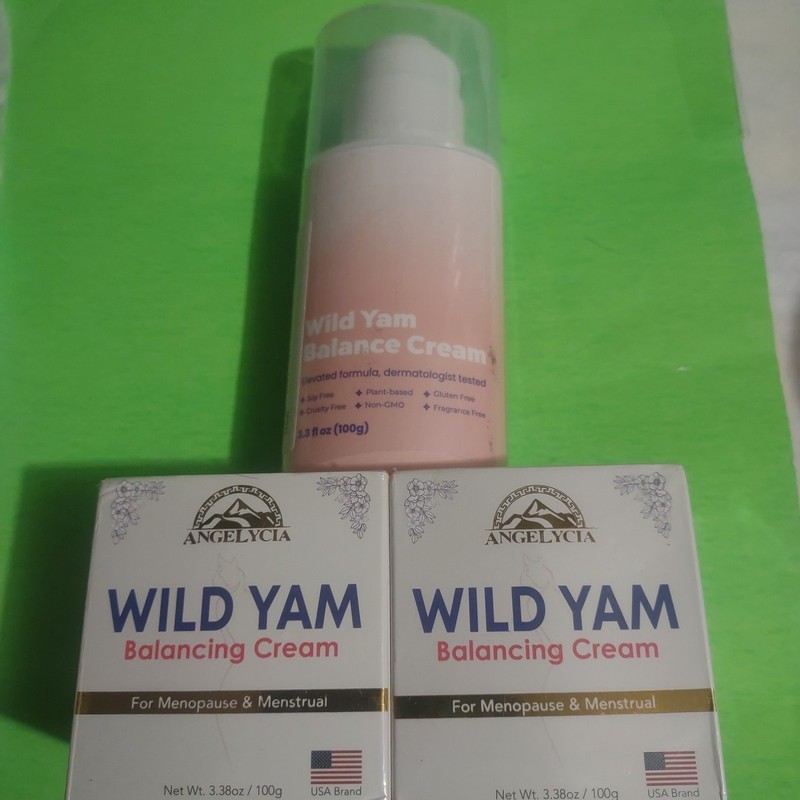 3-WILD YAM CREAM HORMONAL BALANCE PMS MENOPAUSE SYMPTOMS ORGANIC PARABLE FREE 🤔