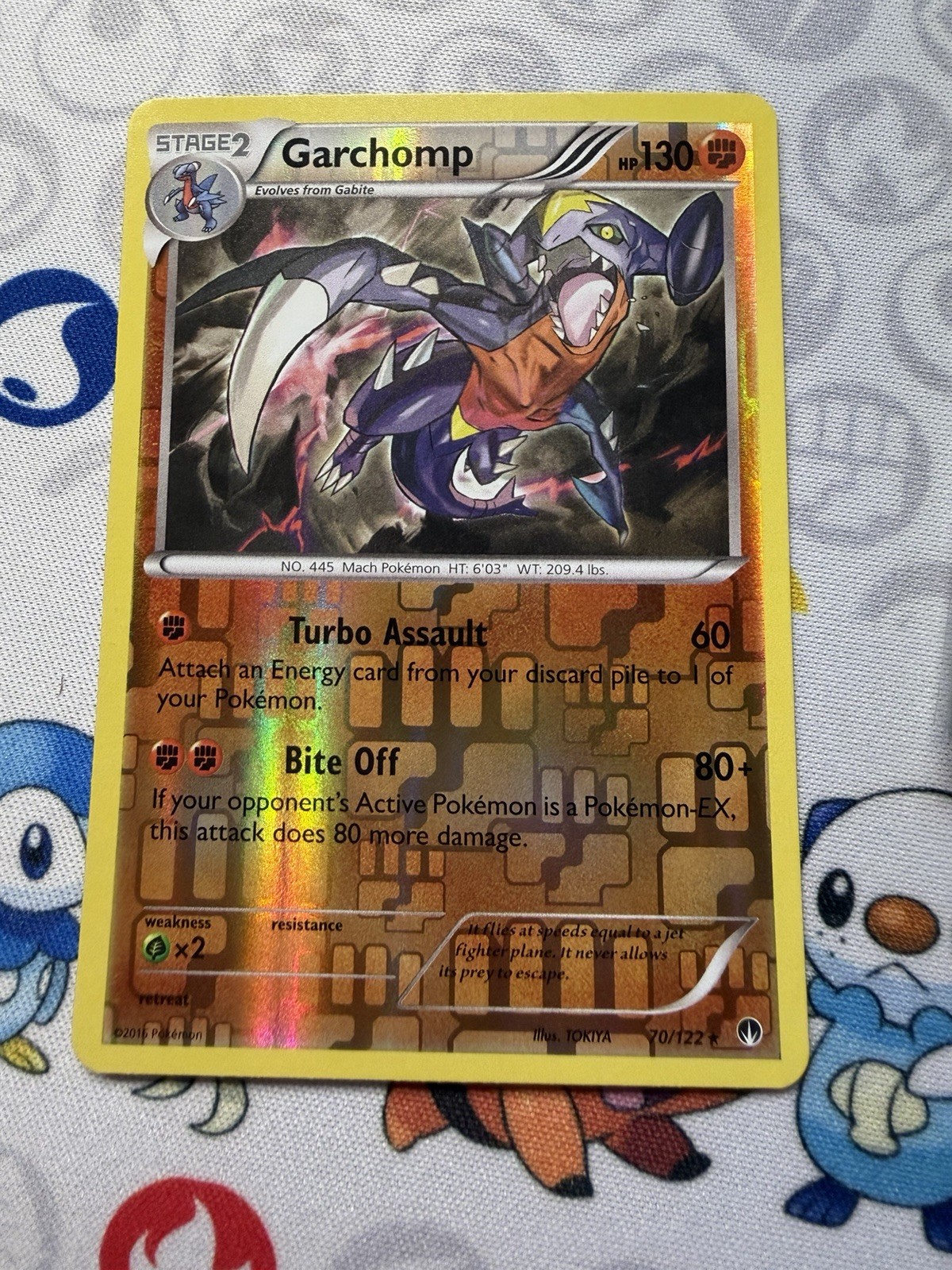Garchomp 70/122 Reverse Holo Rare XY Breakpoint Pokemon Card Near Mint