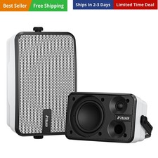 Outdoor Bluetooth Speakers, Waterproof 400W Wall Mount Speaker, Powerful Indo...