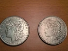 Morgan Silver Dollar Coins 1921 Circulated Lot of 2