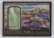 2019 Goodwin Champions Parks Vintage Map Relics /78 Badlands National Park 03xg