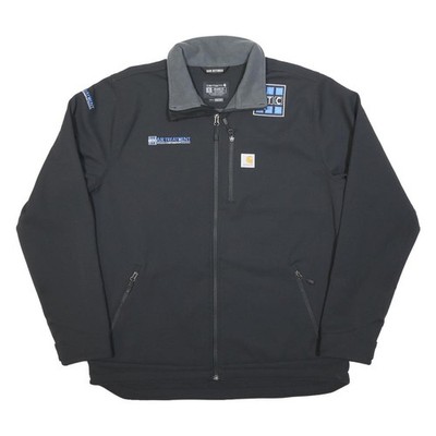 Carhartt Herren Black Worker Nylon Jacket XL Zip Plain Utility Workwear Corporate