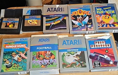 Vtg Lot Of 9 Atari 5200 Games , Untested, All Come With Books , And 7 With Boxes