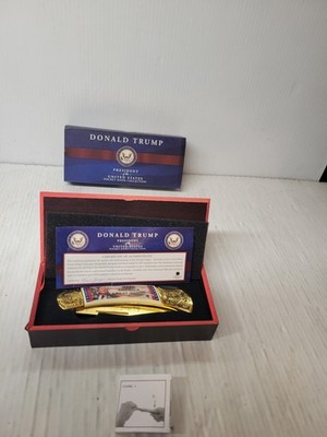 American Mint Donald Trump Pocket Knife Make America Great Again