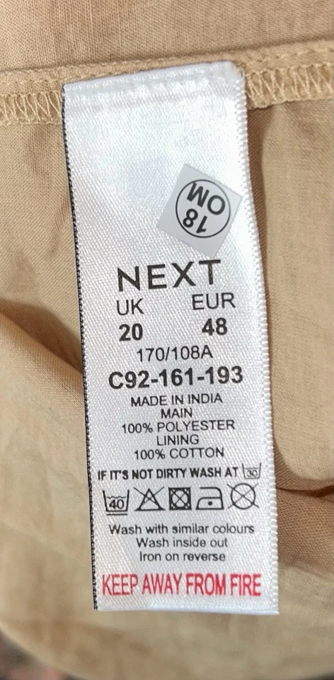 BNWT Next Multicoloured Floral Pattern Halter Neck Dress - Size UK 20 - Image 3 of 3