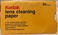 Kodak Lens Cleaning Paper Sheets Eastman USA Polish Glass Surface Care Lenses 50