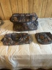 Jaguar Vintage 3 Piece Floral Tapestry Luggage Set Excellent Used Condition USA