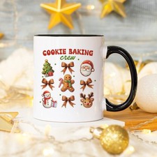Cookie Baking Crew Unisex 11oz Ceramic Mug Christmas Baker Gift For Her & Him