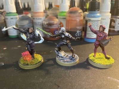 Custom Painted Witcher Miniatures Monster Fight Club Geralt Yennefer Dandelion