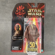 MACE WINDU EPISODE I MAUL CARD STAR WARS BLACK SERIES 1 12 ACTION FIGURE NEW