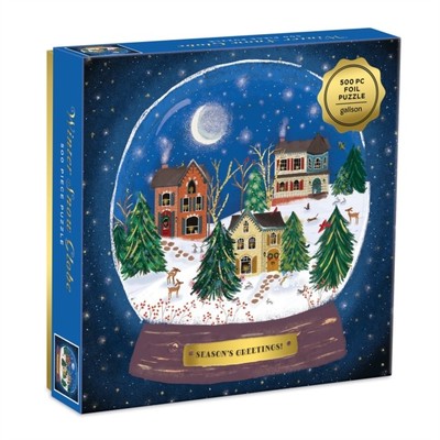 Winter Snow Globe 500 Piece Puzzle by Galison (Jigsaw)