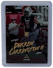 Darren Carrington II 2018 Panini Luminance Gold Parallel Insert Rookie Card #127