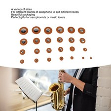 25Pcs Alto Sax Pads Replacement Set Kit E Flat Saxophone Sound Hole Repair Parts