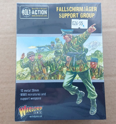 Bolt Action Warlord Games Fallschirmjager Support Group 10 METALL Figuren NEU