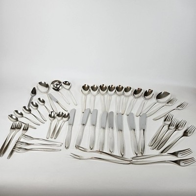 WMF INOX 90-18 Silver Plate Flatware Cutlery Set Lot Mid Century Modern 46 Piece