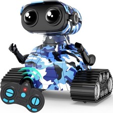 Robot Toys for Kids Boys Girls Emo Robots Remote Control Smart Robot with Auto-D