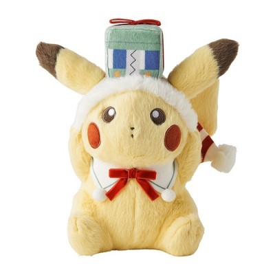 NEW!!Pokemon Holiday Blessings Pikachu Plush - Christmas Delivery