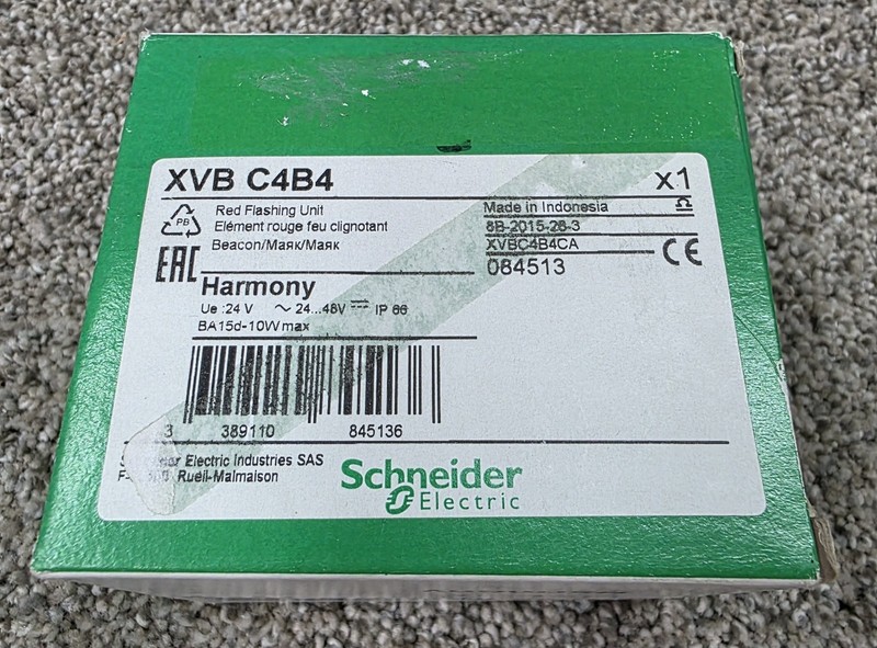 New XVBC4B4 Schneider XVB-C4B4 Red Flashing Beacon Light
