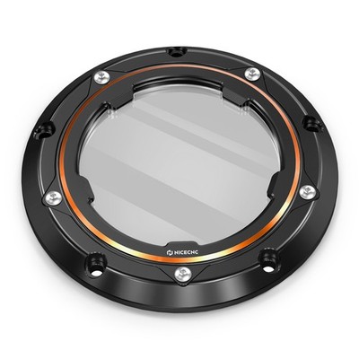 1x Clear Clutch Cover Derby Pretector For Harley Dyna Switchback FLD 2012-2013