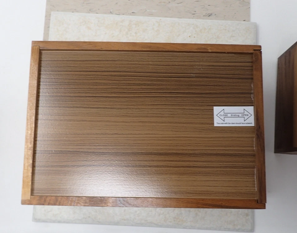 Hand Carved Nesting Boxes Set of 4 Floral Jewelry Box - Slide Open on the Bottom - Image 4 of 4