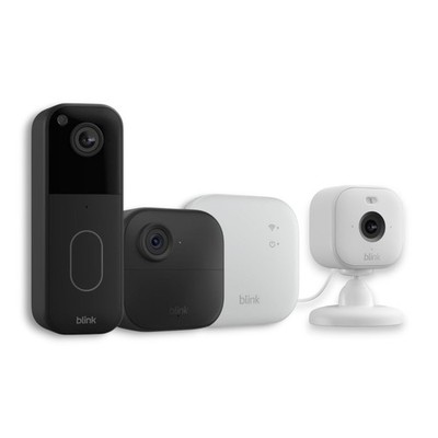 Blink Outdoor 4 Wireless Doorbell Smart Security System Sync Module XR & Mini 2