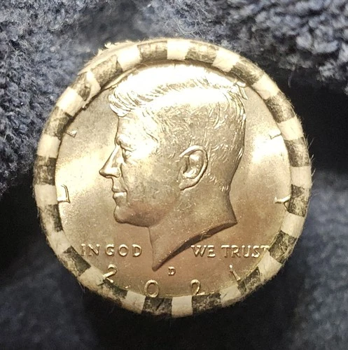 🔥OBW 👀🔥1 Roll 20 Coins 2021-D Kennedy Half Dollar- Brilliant UNCIRCULATED BU