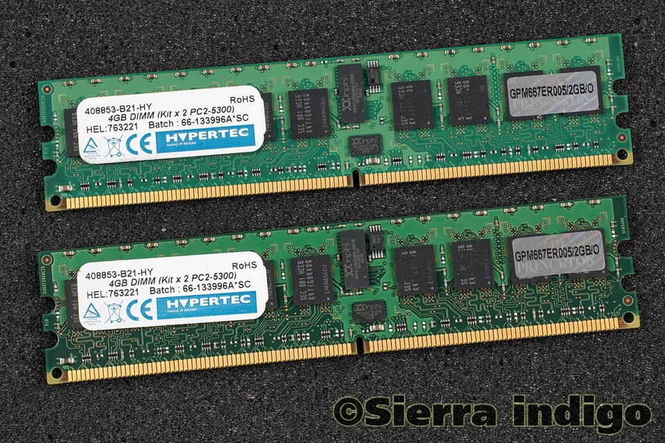 Hypertec 408853-B21-HY 4GB Kit de 2X2GB PC2-5300 Memoria RAM Foto 1 de 1