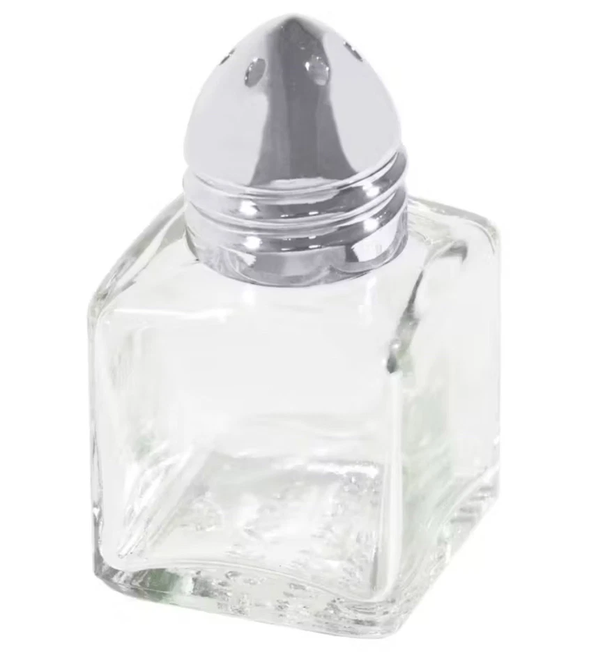 12pc Mini ARO SALT SHAKER Set ✅ Glass Stainless Steel PEPPER SHAKER Salt Pepper - Image 2 of 4