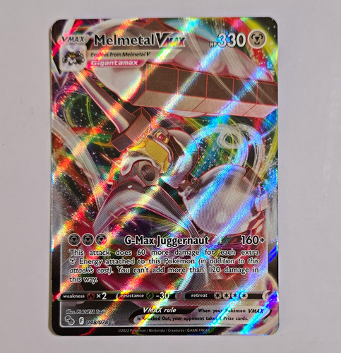 The Pokémon Company Pokémon TCG Melmetal VMAX 048/078 Pokemon GO Full Art Holo