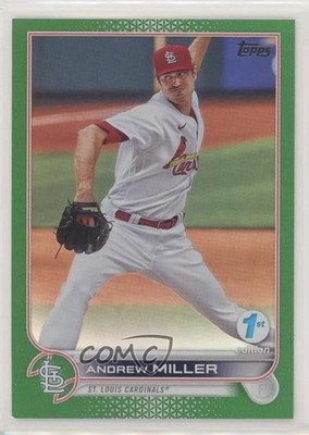 2022 Topps Series 1 1st Edition Green 118/150 Andrew Miller #39 0q0m