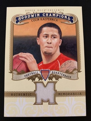 2012 Upper Deck Goodwin Champions - Authentic Memorabilia #M-CK Colin Kaepernick